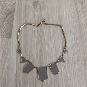 House of Harlow Iconic Geometric Gold and Gray Necklace